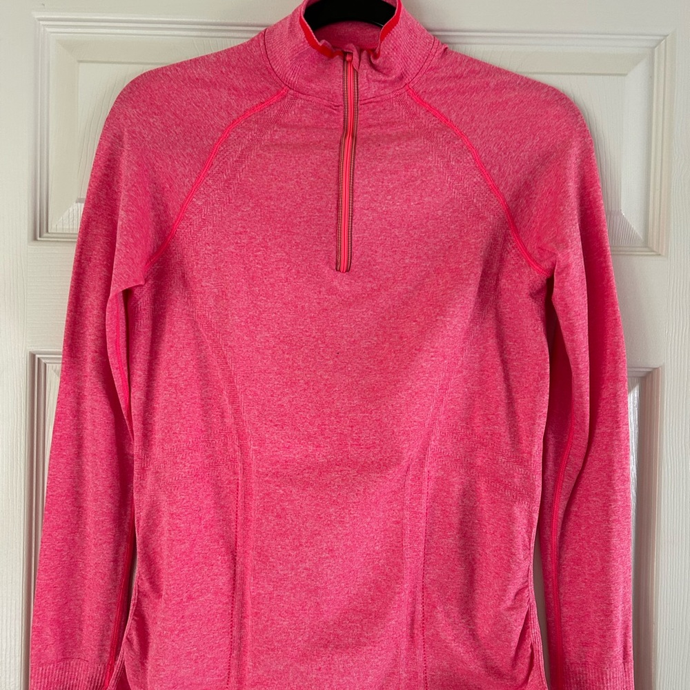 Athleta 3/4 Zip Long Sleeve Shirt